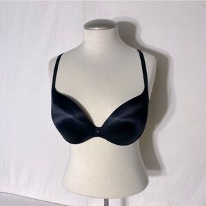 La Senza Black Satin Body Kiss Plunge 36C